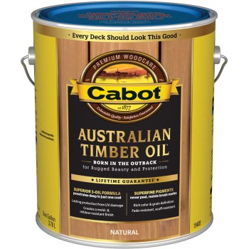 Cabot 140.0019400.007 Low VOC Australian Timber Oil, Natural ~ Gal