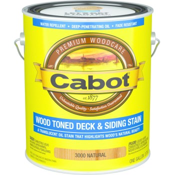 Cabot 140.0019200.007 Low VOC Deck &amp; Siding Stain, Natural  ~ Gal