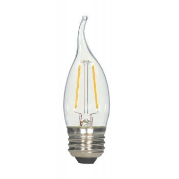 Satco Products S21725 Led 2pk Cl Flm Bulb