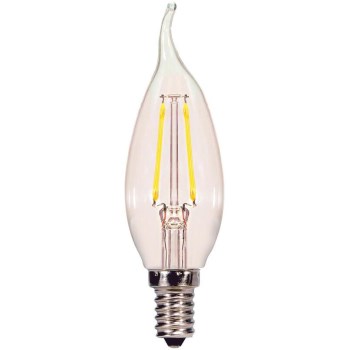 Satco Products S21720 Led 2pk Cl Flm Bulb