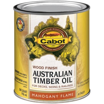 Cabot 140.0019459.005 Low VOC Australian Timber Oil , Mahonaby Flame ~ Qt