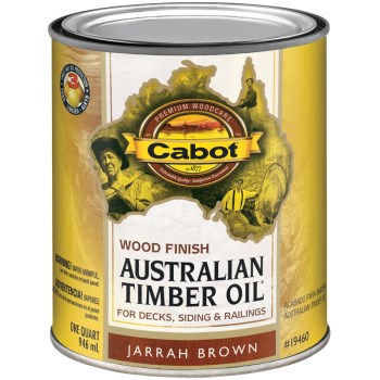 Cabot 140.0019460.005 Low VOC Australian Timber Oil, Jarrah Brown ~ Qt