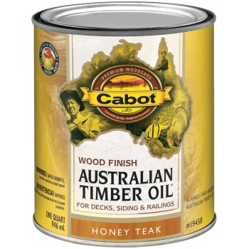 Cabot 140.0019458.005 Low VOC  Australian Timb Oil, Honey Teak ~ Qt
