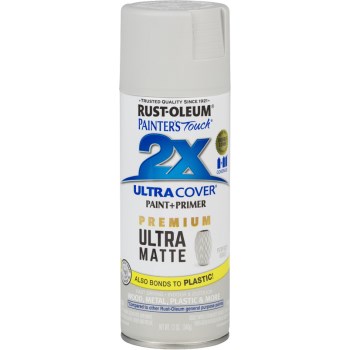 Rust-Oleum 331184 2x Ultra Spray Paint, Matte Gray