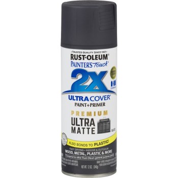 Rust-Oleum 331187 2X Ultra Matte Spray Paint, Slate