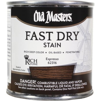 Old Masters 62316 Fast Dry Stain, Espresso ~ 1/2 pint