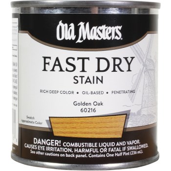Old Masters 60216 Fast Dry Stain, Golden Oak ~ 1/2 pt