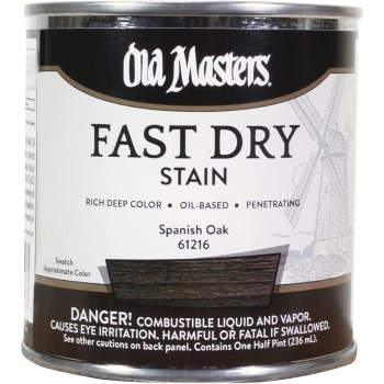 Old Masters 61216 Fast Dry Stain, Spanish Oak ~ 1/2 pint