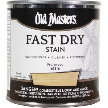 Old Masters 61316 Fast Dry Stain, Fruitwood ~ 1/2 pt