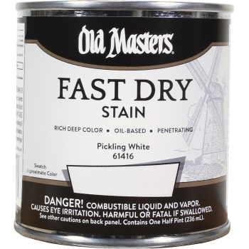 Old Masters 61416 Fast Dry Stain, Pickling White ~1/2 pint