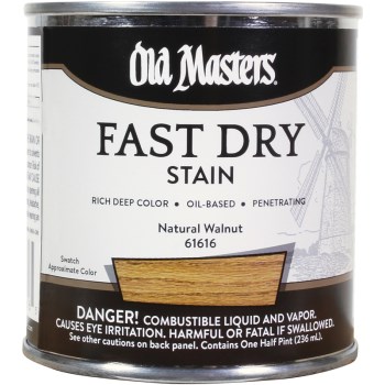 Old Masters 61616 Fast Dry Stain, Natural Walnut ~ 1/2 pt