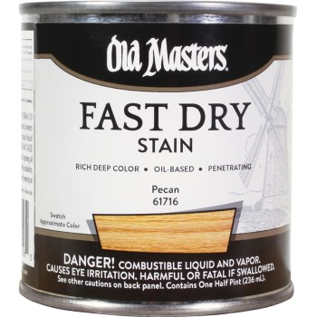 Old Masters 61716 Fast Dry Stain, Pecan ~ 1/2 pt