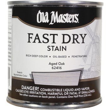 Old Masters 62416 Fast Dry Stain, Aged Oak ~ 1/2 pint