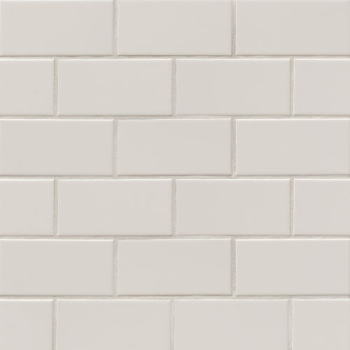 Traditions 3&quot; x 6&quot; Glossy Ceramic Tile in Tender Gray