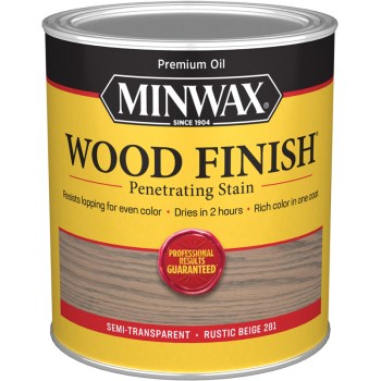 Minwax 701004444 Wood Stain, Rustic Wood ~ Qt