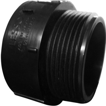 Lesso America Inc LN109-030B 3&quot; ABS DWV Male Adapter
