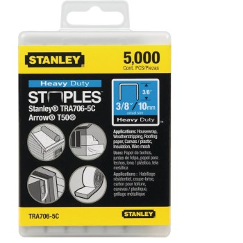 Stanley Tools TRA706-5C 5000pk 3/8 Staple