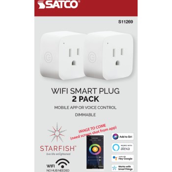 Satco Products S11269 Mini Sq Plug-In Outlet