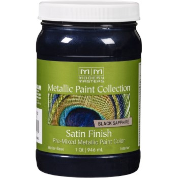 Modern Masters ME79232 Metallic Paint, Black Sapphire ~ 32 oz.