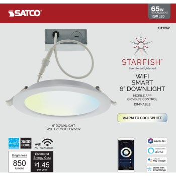 Satco Products S11262 12w 6 Led Downlight
