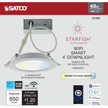 Satco Products S11261 10w 4 Led Downlight