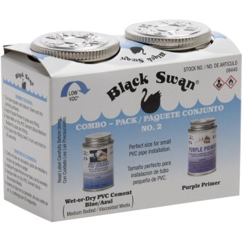 Black Swan Mfg 08440 PVC Wet/Dry Primer Combo Pack