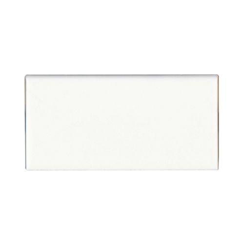 Traditions 3&quot; x 6&quot; - 6 Inch Side Matte Ceramic Bullnose in Ice White
