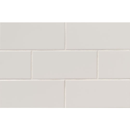 Traditions 4&quot; x 10&quot; Matte Ceramic Tile in Tender Gray