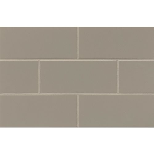 Traditions 4&quot; x 10&quot; Glossy Ceramic Tile in Taupe