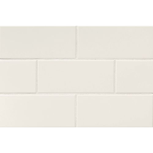Traditions 4&quot; x 10&quot; Glossy Ceramic Tile in Biscuit
