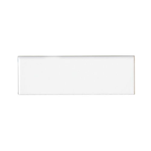 Traditions 2&quot; x 6&quot; Glossy Ceramic Bullnose in Ice White