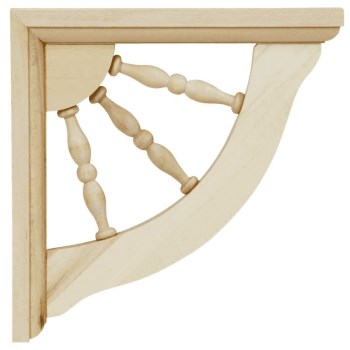 Waddell CB737 Small Spindle Shelf Bracket, 7 x 7 inches.