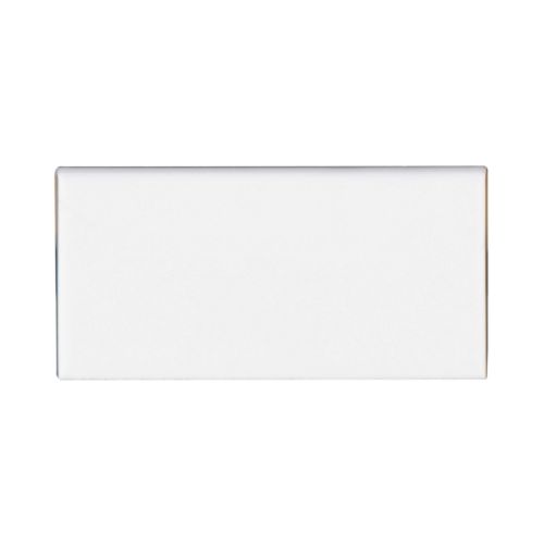 Traditions 3&quot; x 6&quot; - 6 Inch Side Glossy Ceramic Bullnose in Ice White