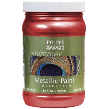 Modern Masters ME513-32 Metallic Paint, Sashay Red 32 Ounce