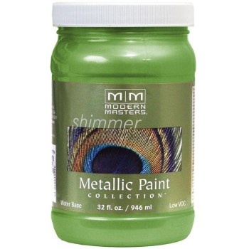 Modern Masters ME706-32 Metallic Paint, Green Apple 32 Ounce