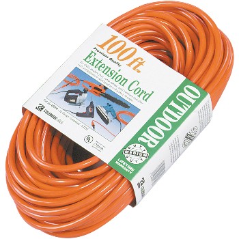 Coleman Cable 02309 Outdoor Extension Cord ~ 100 feet