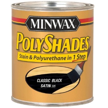 Minwax 61395 PolyShade, Classic Black Satin ~ Quart