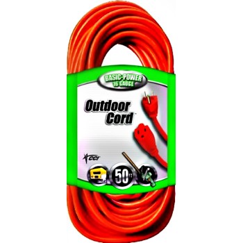 Coleman Cable 02308 Outdoor Extension Cord - 50 feet