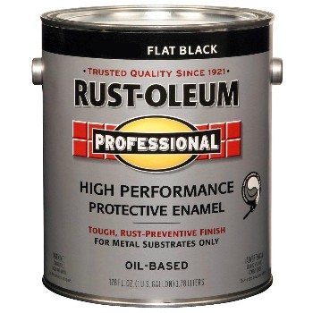 Rust-Oleum 7776402 Protective Enamel Paint, Flat Black ~ Gallon