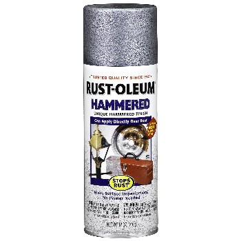 Rust-Oleum 7213830 Spray Paint ~ Hammered Silver Finish