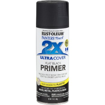Rust-Oleum 249846 Painter&#39;s Touch 2X Ultra Spray, Flat Black Primer