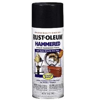 Rust-Oleum 7215830 Spray Paint,  Hammered Black Finish ~ 12 oz