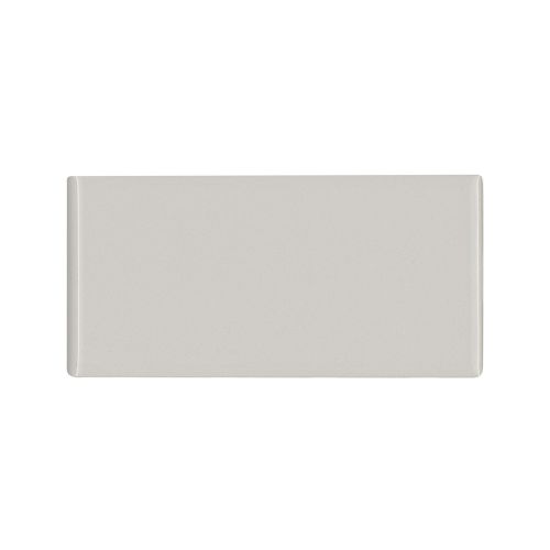 Traditions 3&quot; x 6&quot; - 3 Inch Side Glossy Ceramic Bullnose in Tender Gray