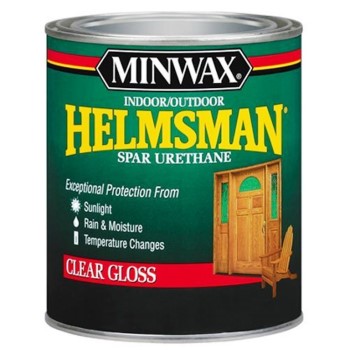 Minwax 63200 Helmsman Spar Urethane,  Clear Gloss ~ Quart
