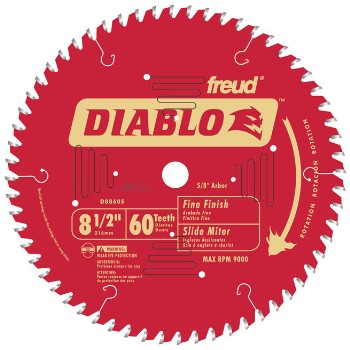 Freud/Diablo D0860S Finish Blade, 60T 8-1/2 Inch