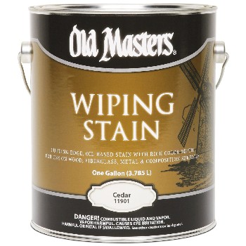 Old Masters 11901 Wiping Wood Stain, Cedar ~ Gallon