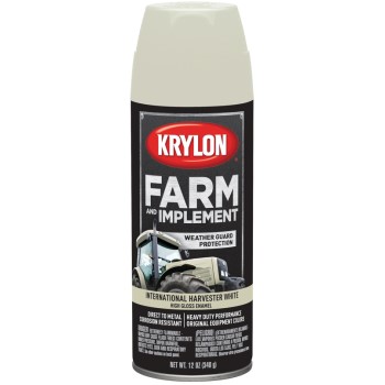 Krylon K01945000 Farm &amp; Implement Spray Paint,  International Harvester Gloss White  ~ 12 oz Aerosol