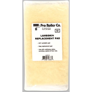 Pro Roller LSK-RP-10 Merino Lambskin Shearling Replacement Floor Pad ~ 10&quot; L x 5 1/2&quot; W x 3/4&quot; Thick