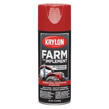 Krylon K01933000 Farm &amp; Implement Spray Paint,  International Harvester Red  ~ 12 oz Aerosol