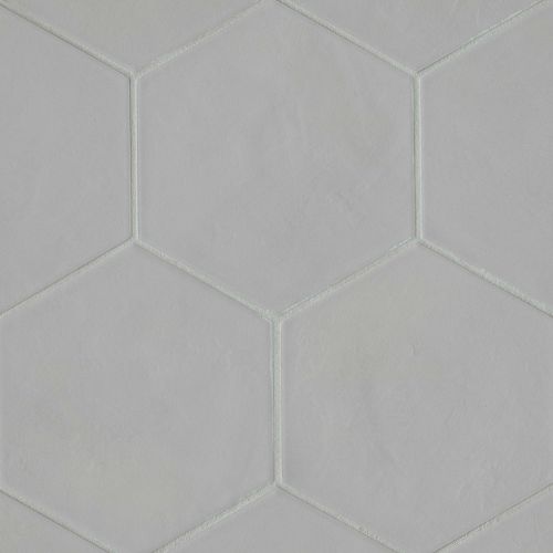 Allora 8.5&quot; x 10&quot; Hexagon Matte Porcelain Tile in Solid Grey